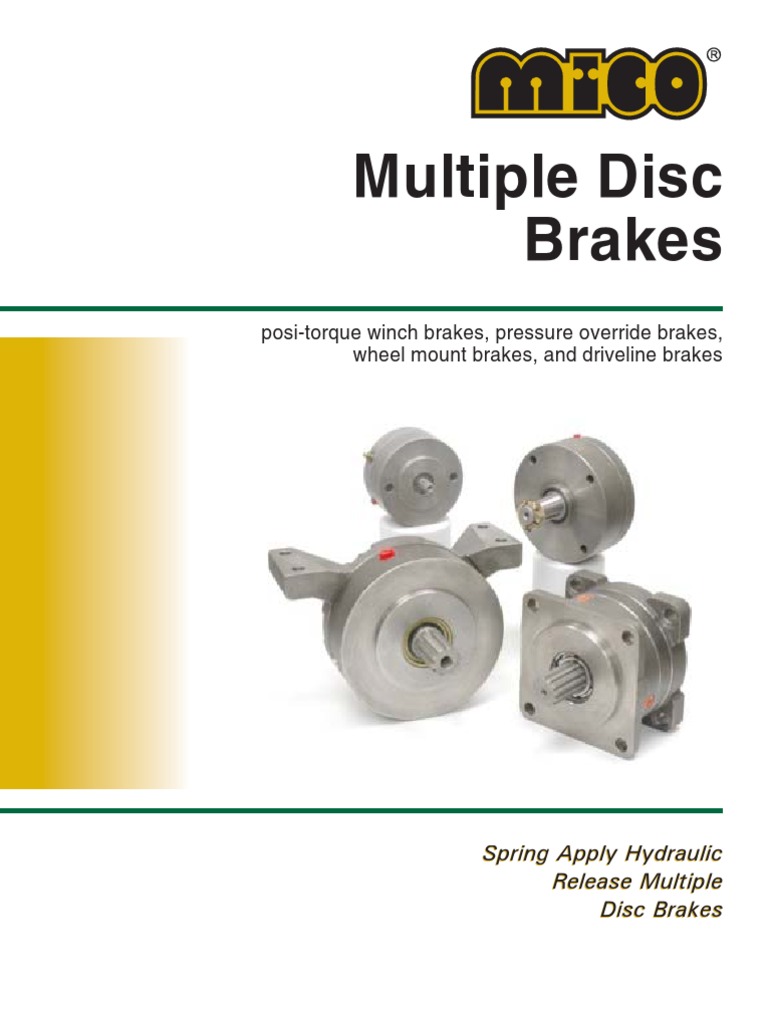 Multiple Disc Brakes PDF Brake Pressure