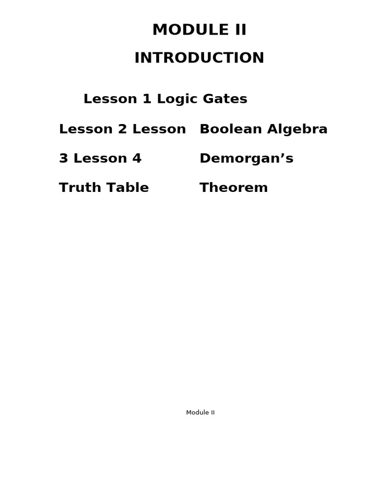 Digital Electronics: Logic Gates & Truth Tables | PDF | Logic Gate ...