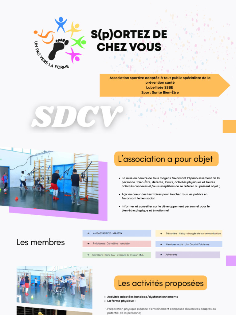 SDCV : Sport et Bien-Être Adaptés | PDF | Exercice physique | Loisir