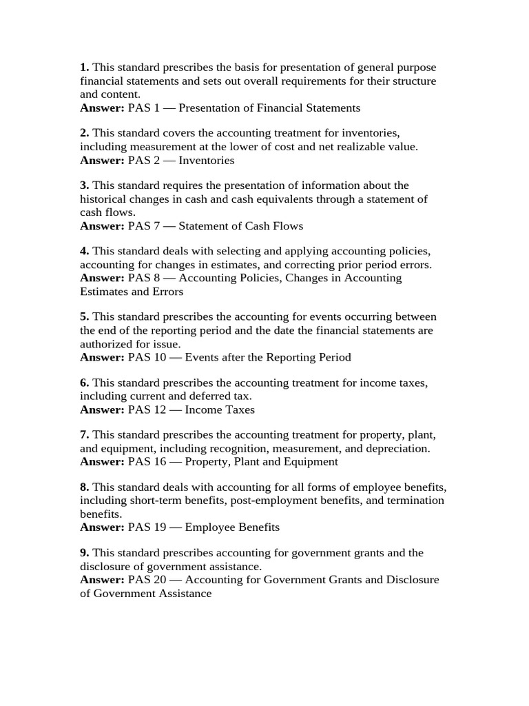 Pas and Pfrs | PDF | Fair Value | Accounting