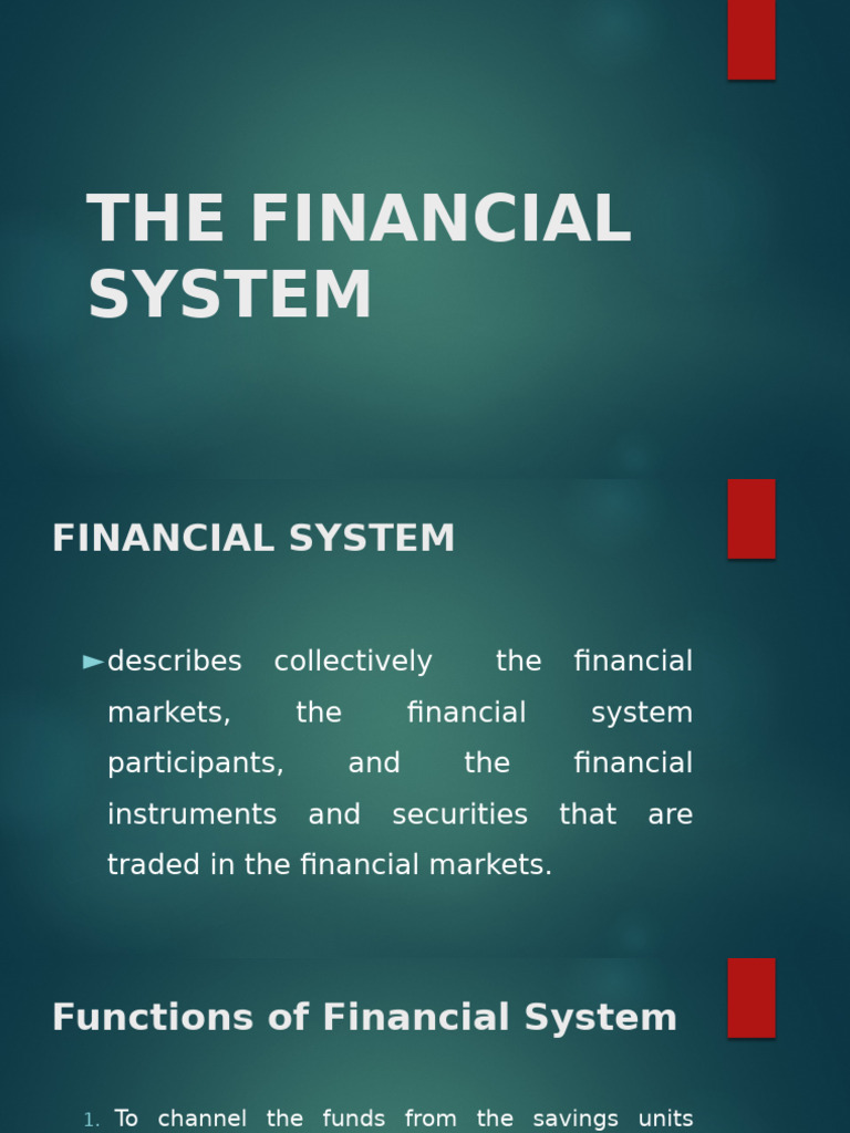 Functions of the Financial System | PDF | Money | Monetary Policy
