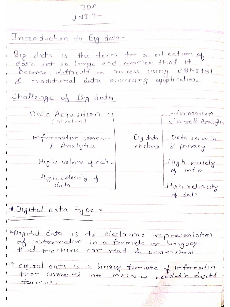 BDA Notes | PDF