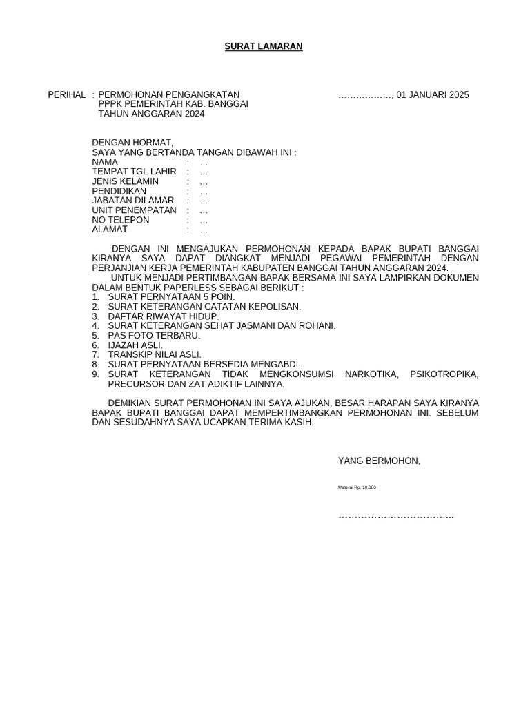 Format Surat | PDF