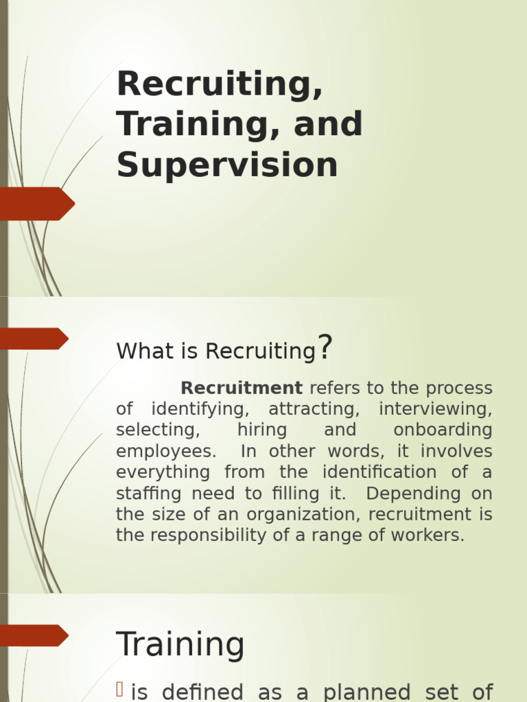 Recruiting and Retaining Talent Effectively | PDF | Recruitment ...