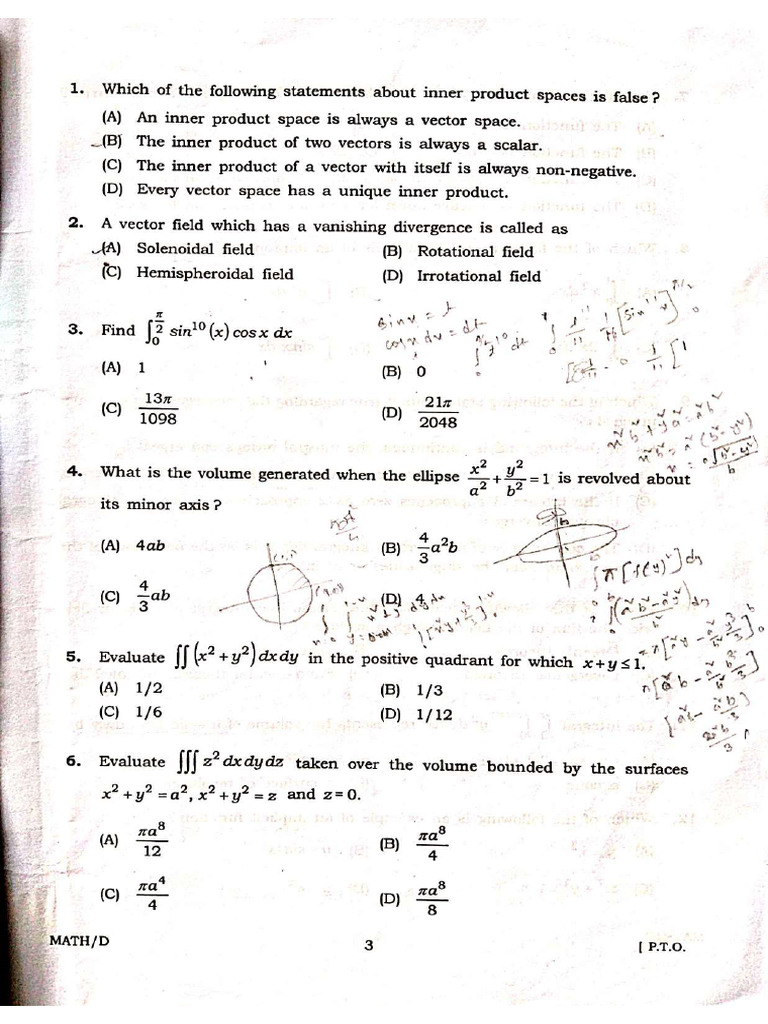 DUPGET Maths 2023 - Compressed | PDF