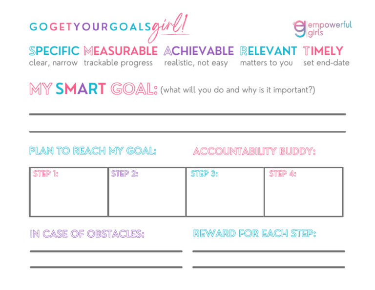 Ep 06 SMART Goals Worksheet | PDF