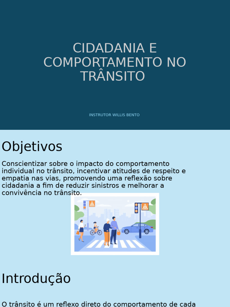 Cidadania e Comportamento no Trânsito | PDF | Tráfego