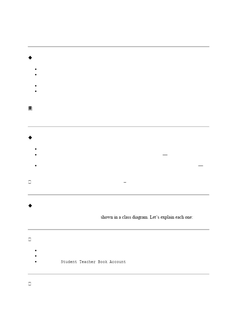 Understanding Class Diagrams in UML | PDF