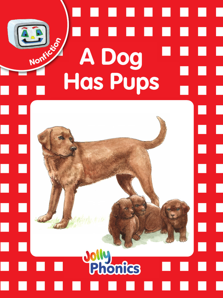 A Dog Has Pups: Jolly Phonics Level 1 | PDF | Phonics | Reading
