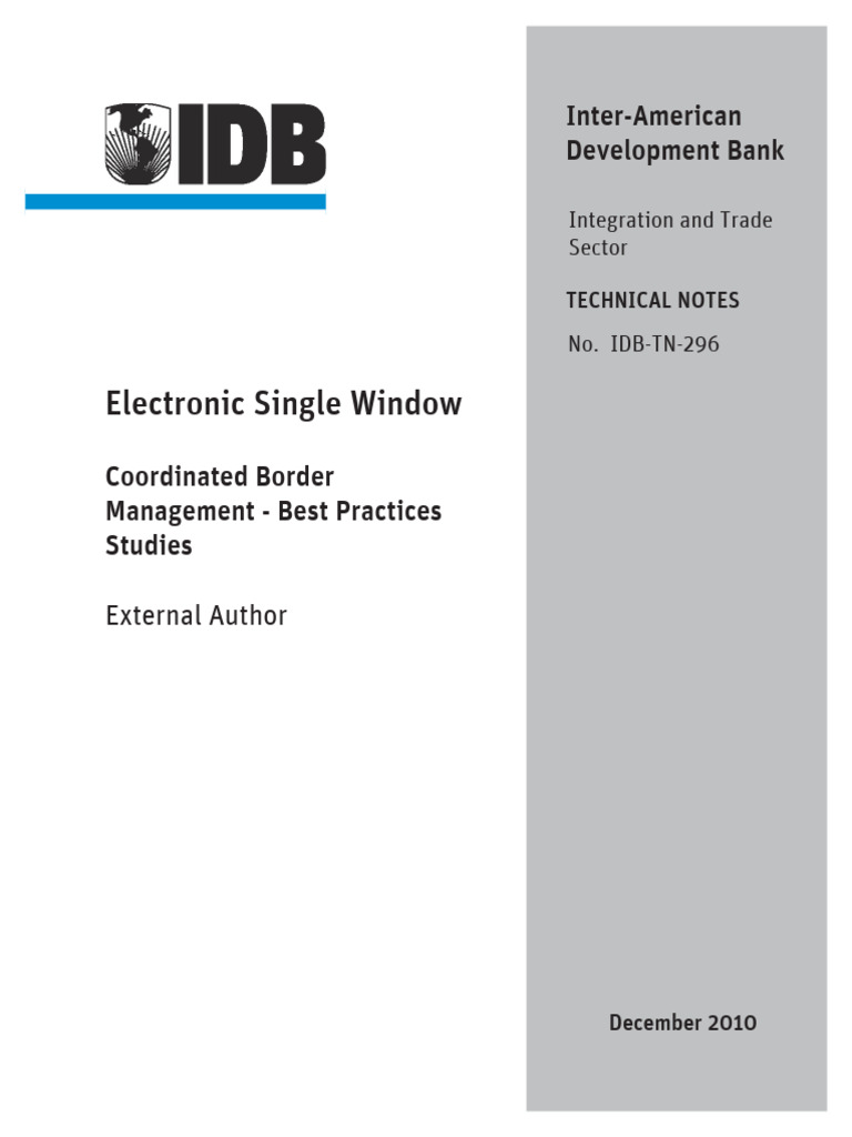 Best Practices for Electronic Single Window | PDF | Business