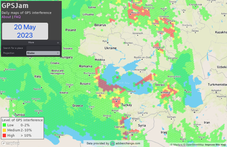 GPSJam GPSGNSS Interference Map | PDF