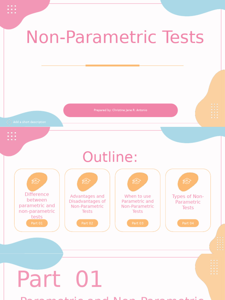 Non Parametric Test - Christine Jane R. Antonio | PDF | Nonparametric ...
