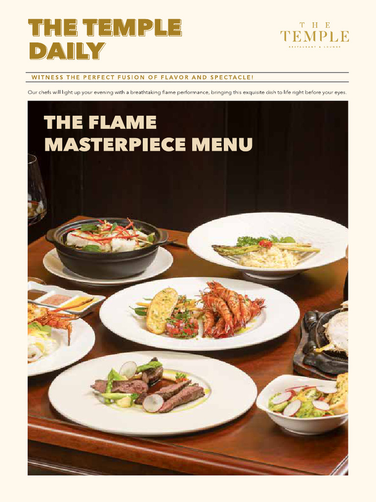 TheTemple 2025 E8 Menu Alarcate 04.23 02 Smallest Upweb | PDF