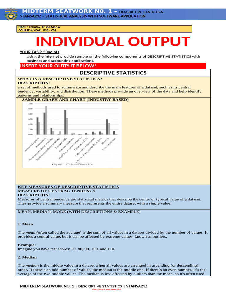 Cahutay Stanza Bsa-Co7 | PDF | Variance | Standard Deviation