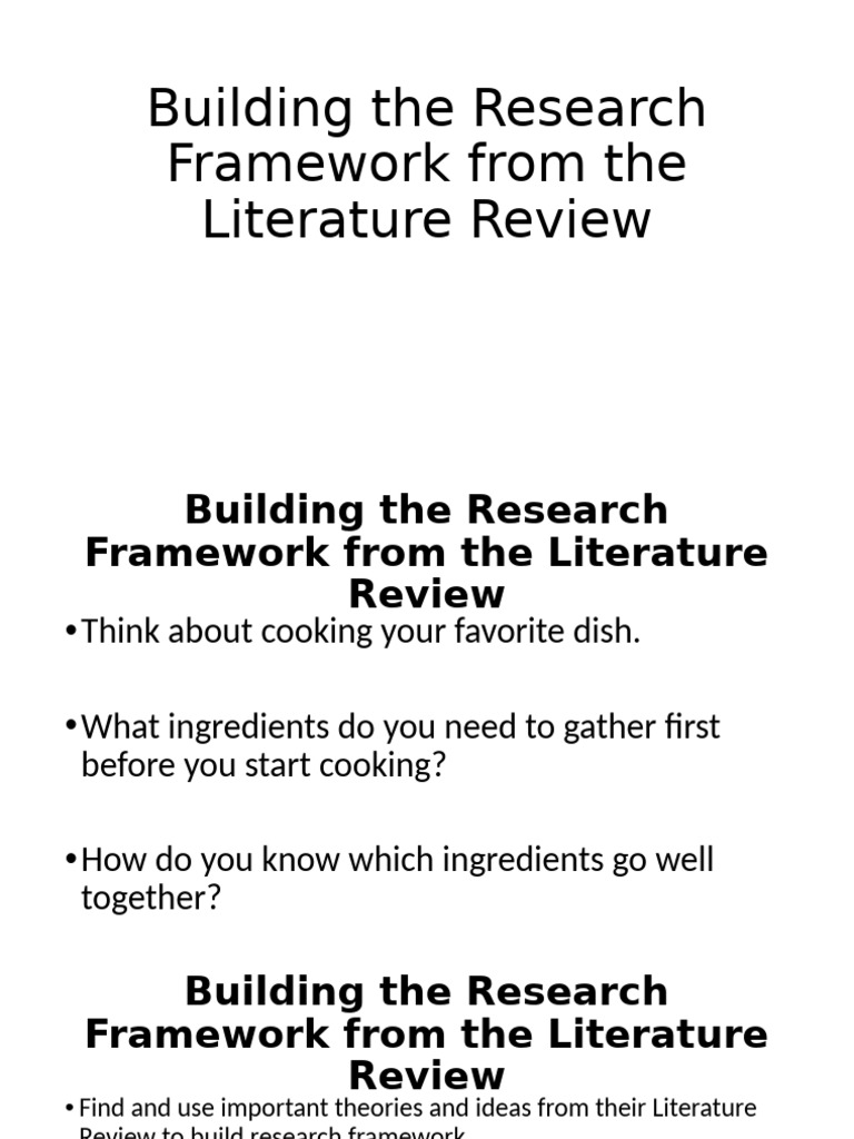 Building Research Frameworks from Literature | PDF | Theory | Customer ...