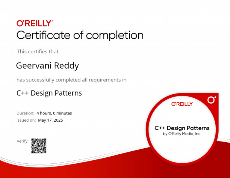 C DesignPatternsCertificate | PDF