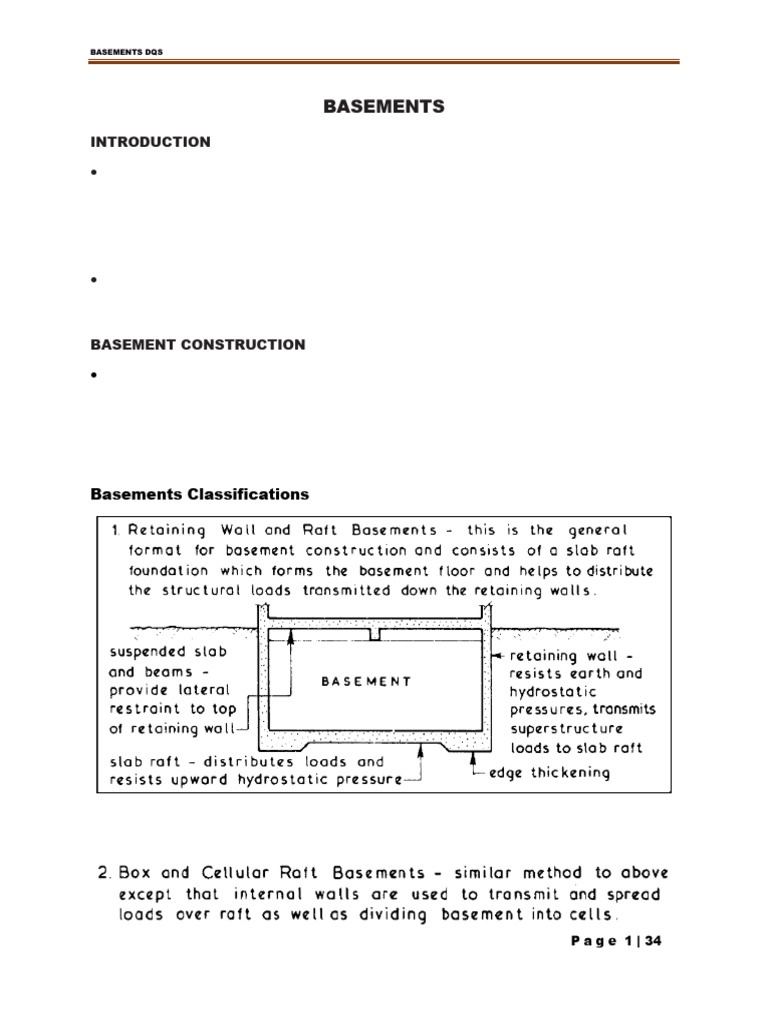 Basement Construction and Excavation Guide | PDF | Concrete | Basement