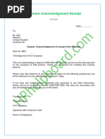 Order Acknowledgment and Acceptance Letter | PDF