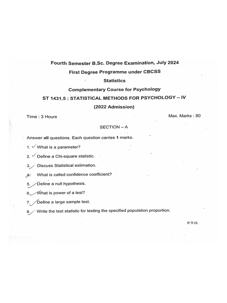 Sem 4 Stat QP | PDF