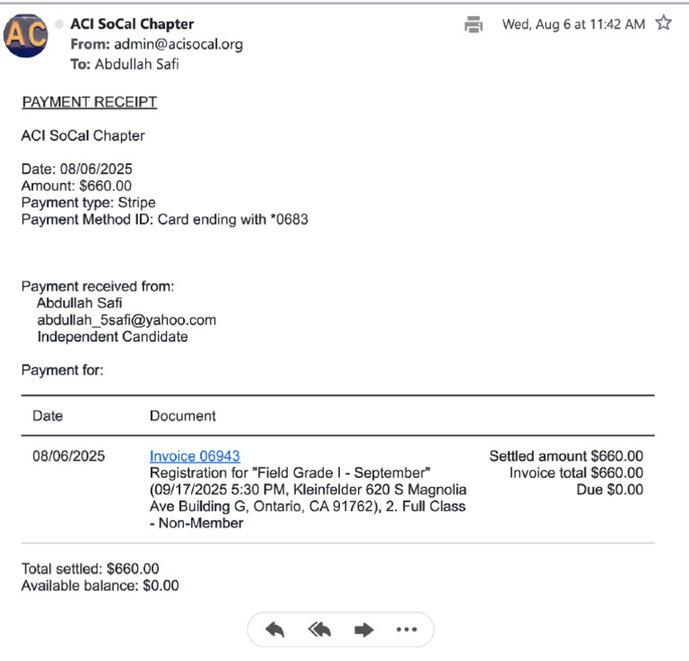 CP-1 Receipt | PDF