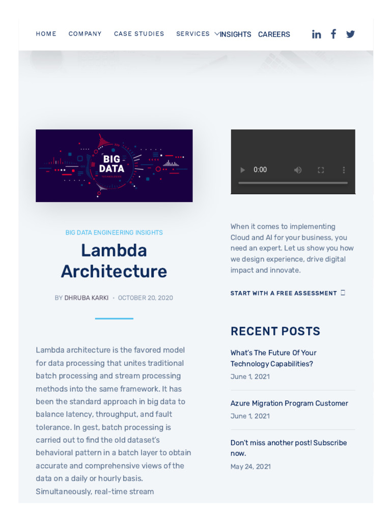 Lambda Architecture - Takeo | PDF | Data Management | Computer Engineering