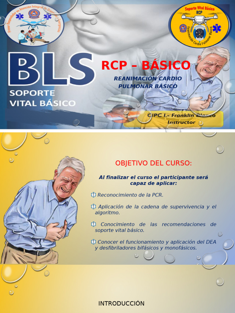 Curso RCP Básico y Soporte Vital | PDF | Reanimación cardiopulmonar ...