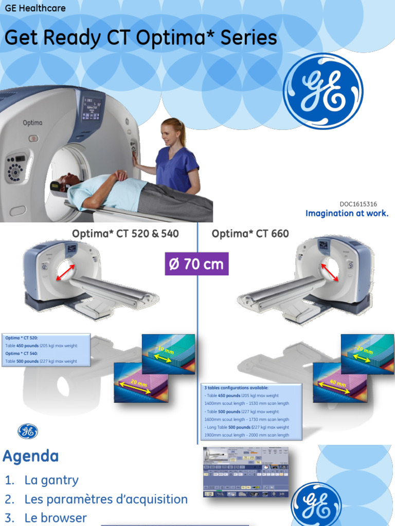 Spécifications du GE Optima CT 540 | PDF | Technologie de film et vidéo ...