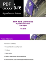 New York University: Payroll Assessment