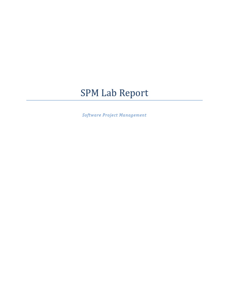 SPM Lab Manual by Deep Raj Bhujel | PDF | Project Management