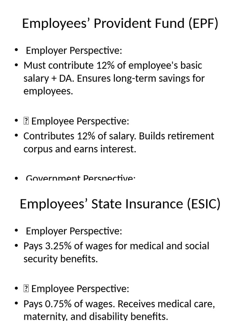 EPF, ESIC, Gratuity & Bonus Explained | PDF