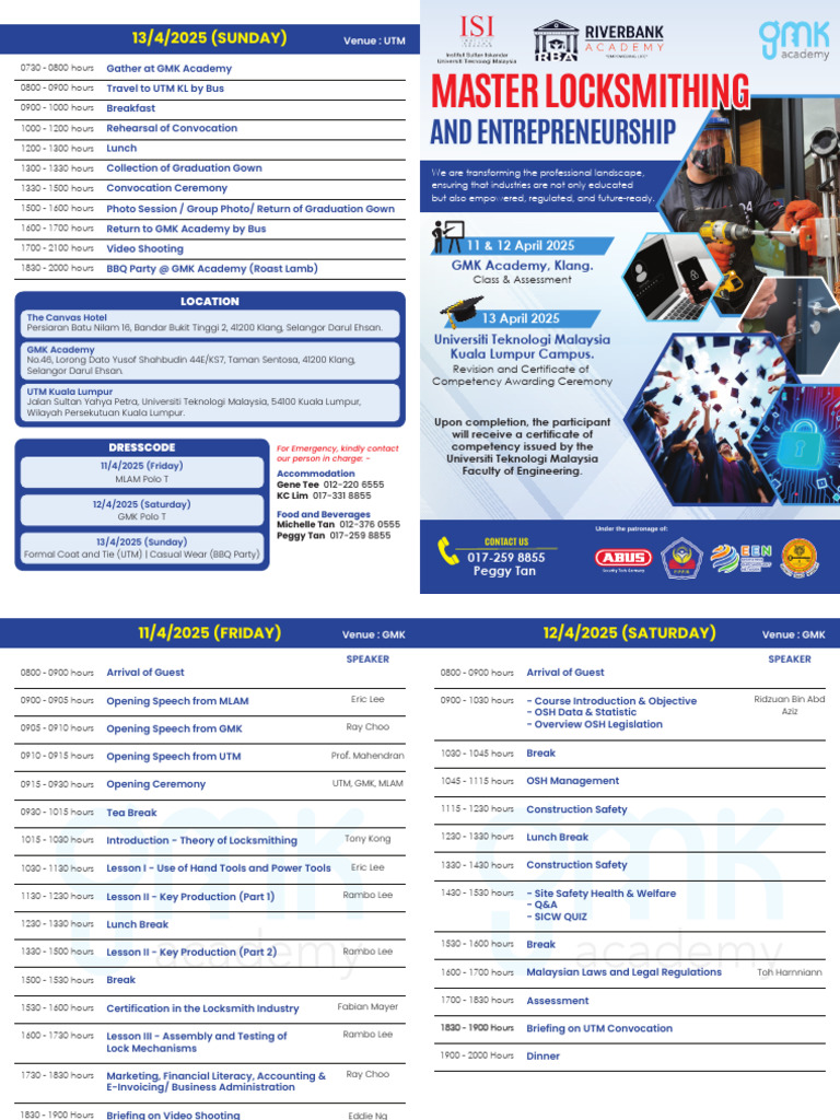 Locksmithing Certification Program 2025 | PDF | Malaysia
