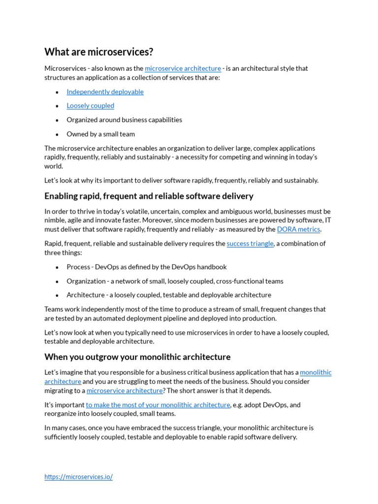 3.1 - What Are Microservices | PDF | Computing | Software Development