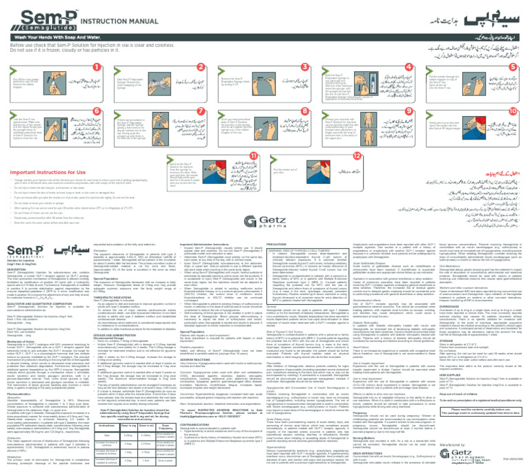 semaglutide instructions pdf Sem-P Injection User Guide | PDF | Diabetes