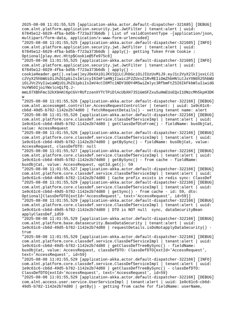 JWT Token Processing Logs | PDF | Computer Architecture | Software