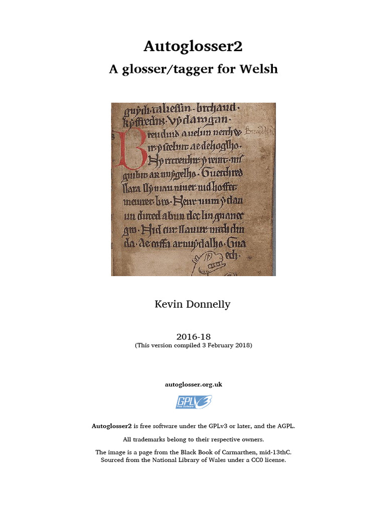 Autoglosser2: Welsh Glosser Software | PDF | Computer File | Filename