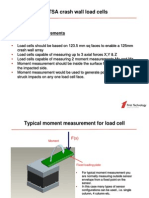 NHTSA Crash Wall Load Cell Moment and Force Measurement