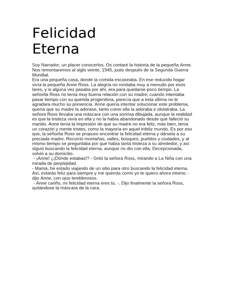 La búsqueda de la felicidad eterna | PDF