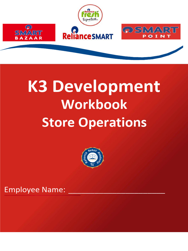 K3 Development-Workbook Aug 2024 v.02 | PDF | Point Of Sale