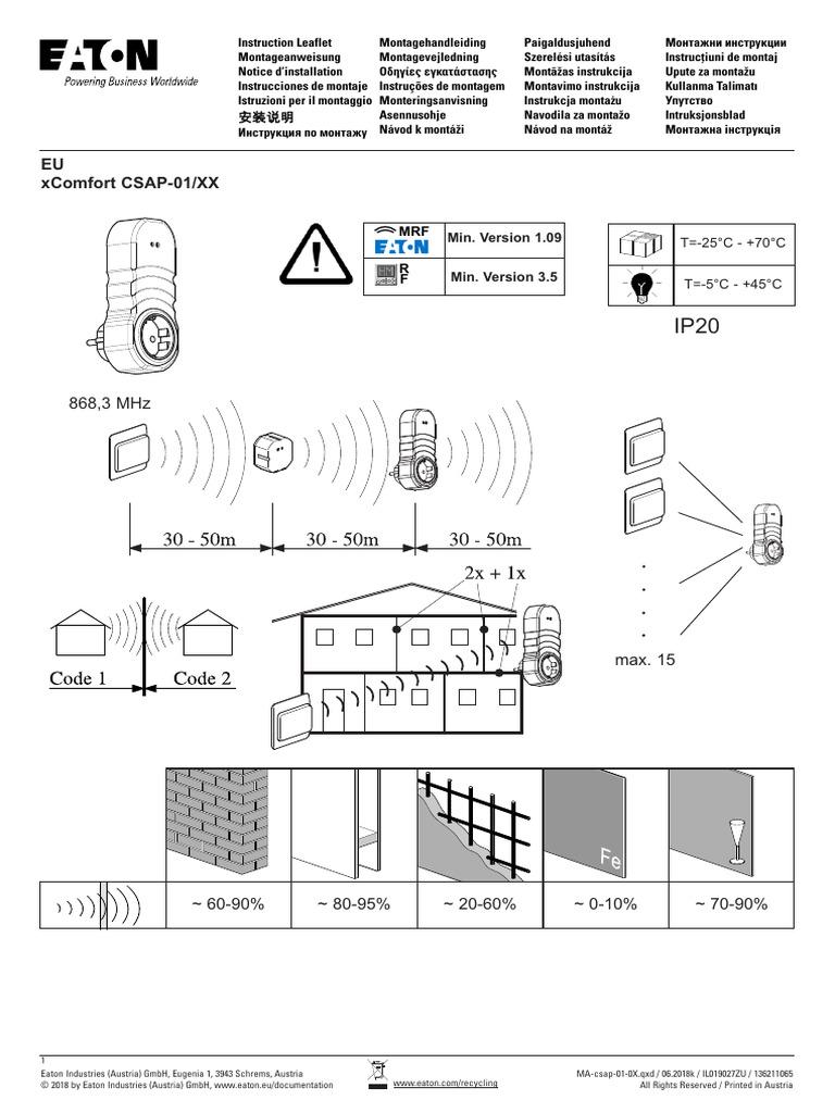 Eaton CSAP-01 Installation Guide | PDF | European Economic Area ...