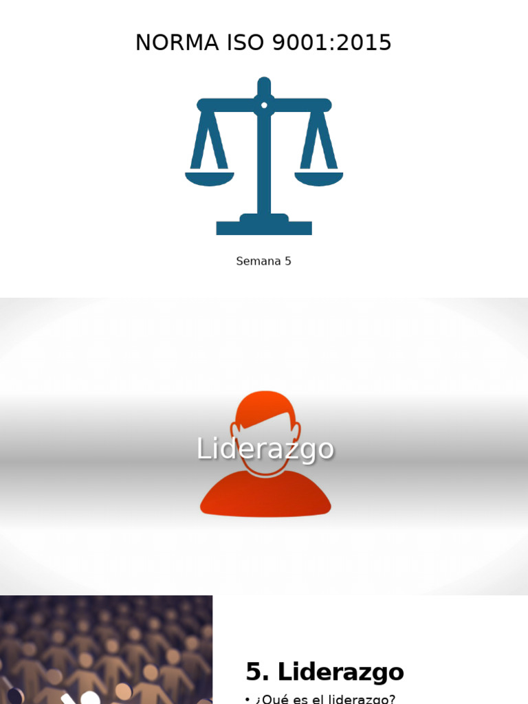 Liderazgo en ISO 9001:2015 y Calidad | PDF | Calidad (comercial ...