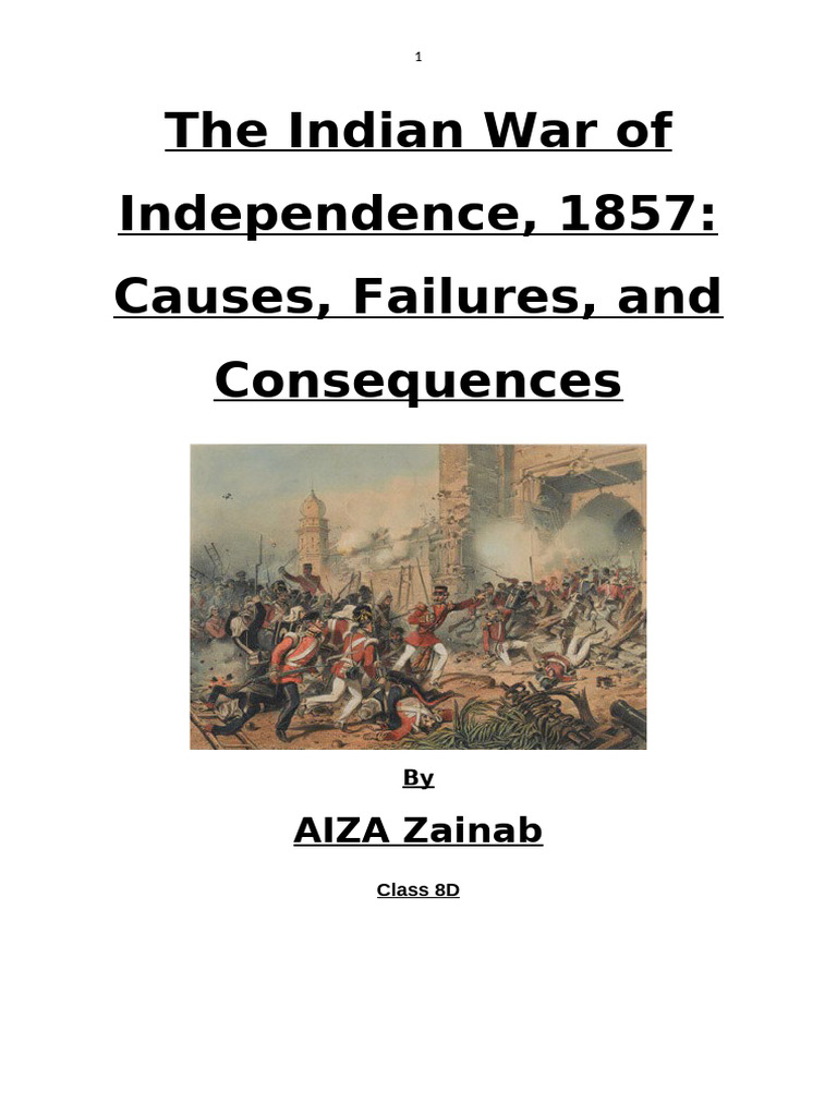 1857 Indian War of Independence Overview | PDF | Indian Rebellion Of ...