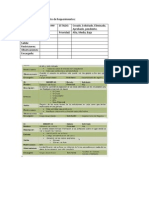 Plantilla para Levantamiento de Requerimientos