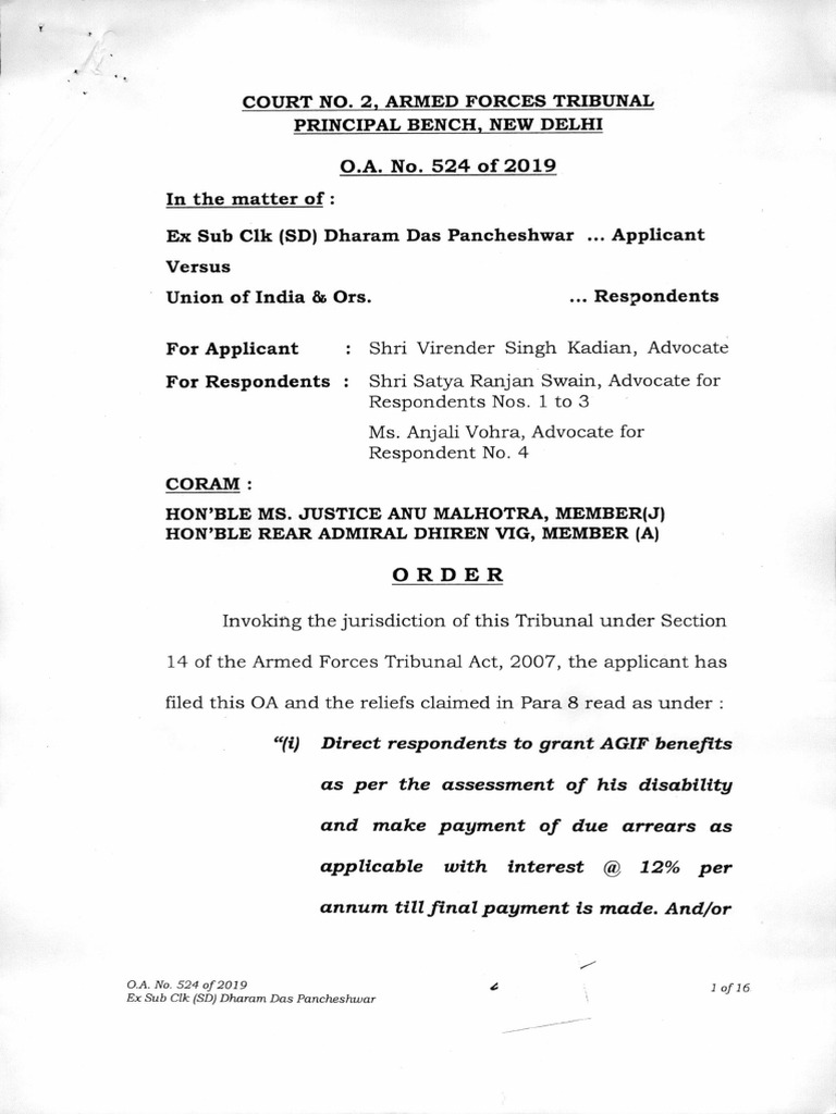 Oa 524-2019 Aft | PDF