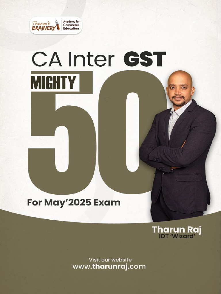 CA Intermediate GST Taxable Supply Analysis | PDF | Lease | Value Added Tax