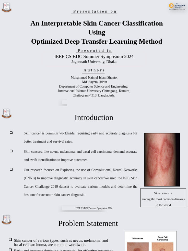 Skin Cancer Diagnosis with MobileNetV2 | PDF | Melanoma | Skin Cancer
