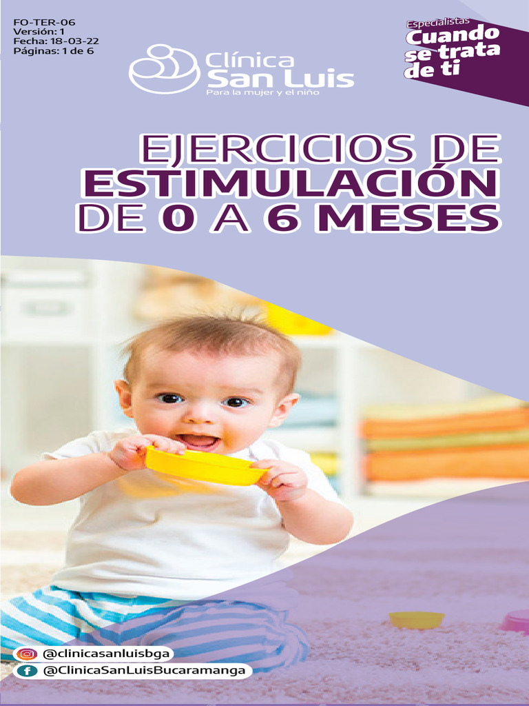 Ejercicios de Estimulación para Bebés | PDF
