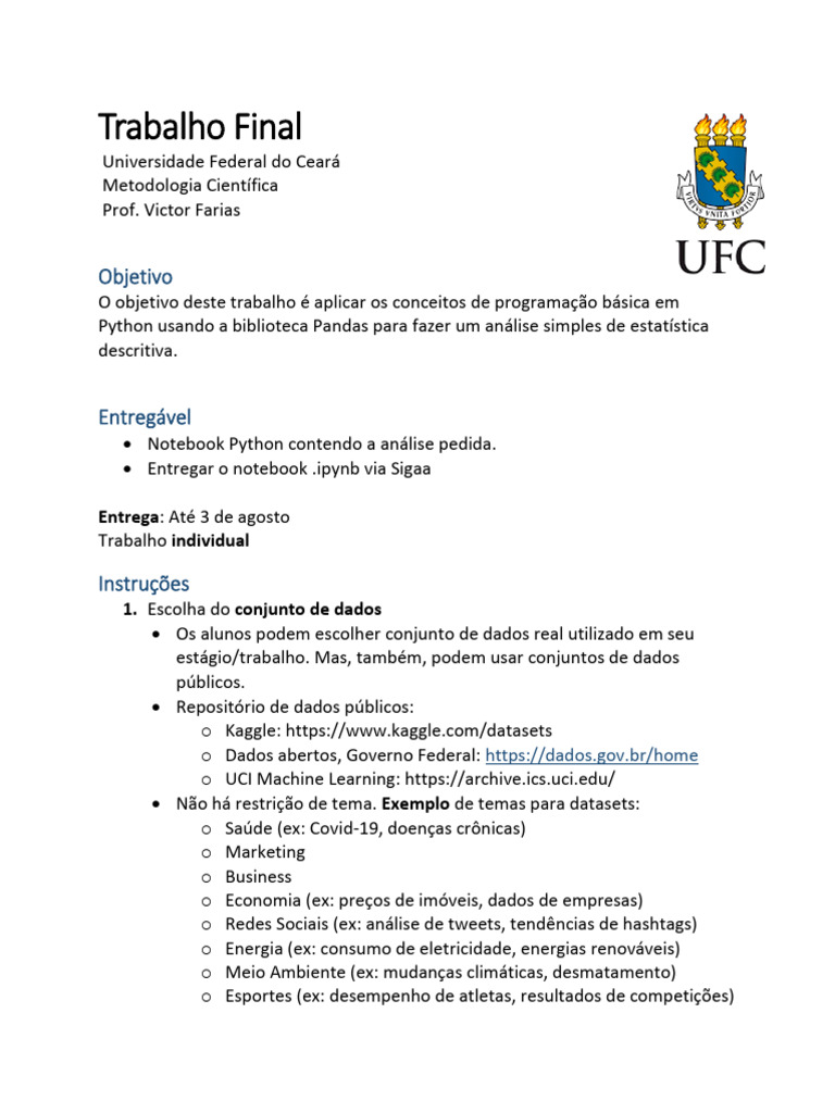 Trabalho Final | PDF