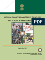 NDMA Guidelines On The Role of NGOs in Disaster Management - Naresh Kadyan