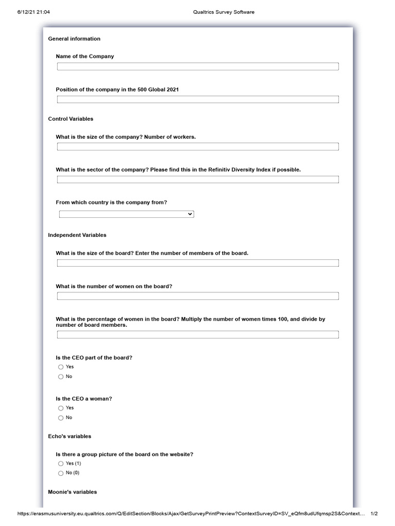 Qualtrics Codebook Content Analysis | PDF | Equality Rights | Gender
