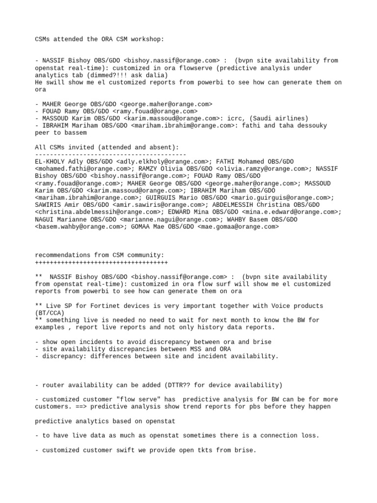 CSM Community Recommendation | PDF | Data Analysis | Information ...